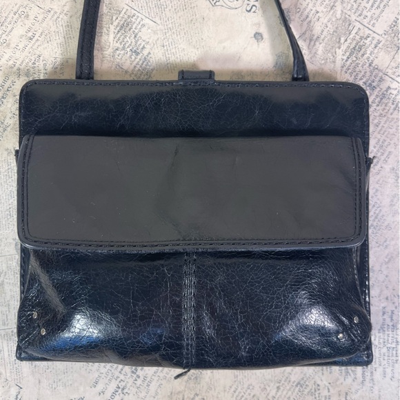 HOBO Black Leather Crossbody bag and organizer - Picture 2 of 12